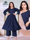 Anshima Vol 1 By Sankheswer Vertican Kurti With Bottom Wholesalers In Surat